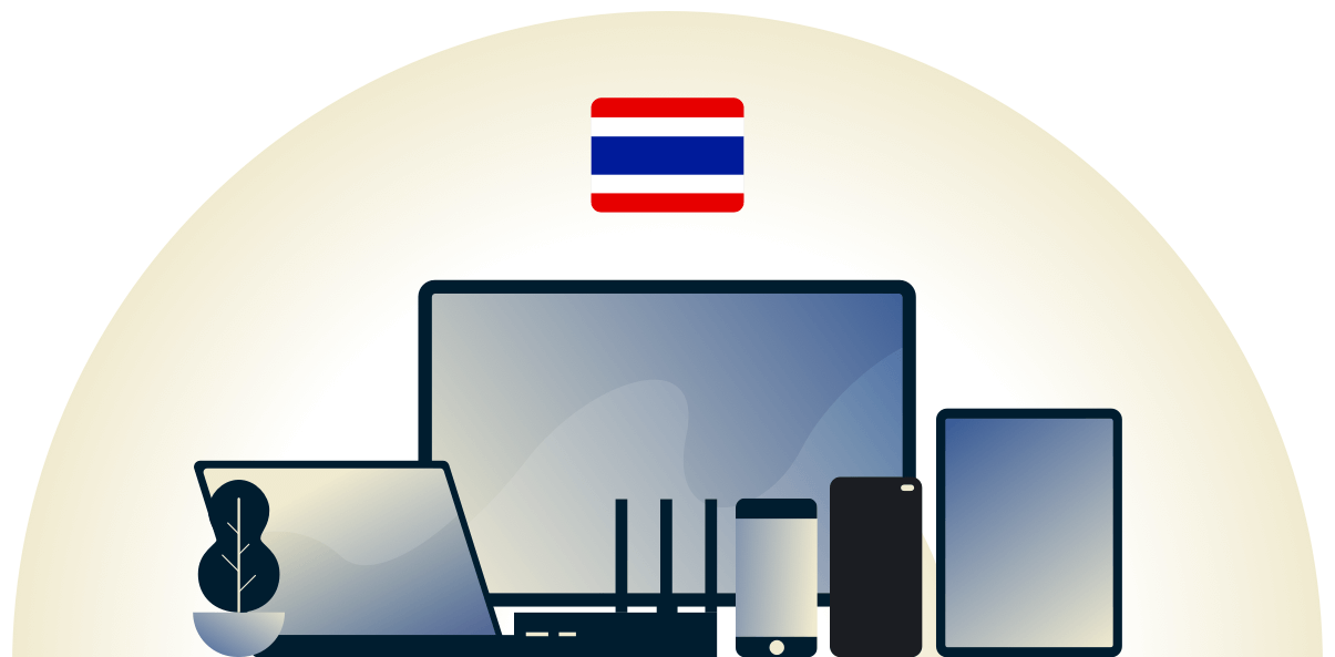 VPN Thailand melindungi berbagai perangkat.
